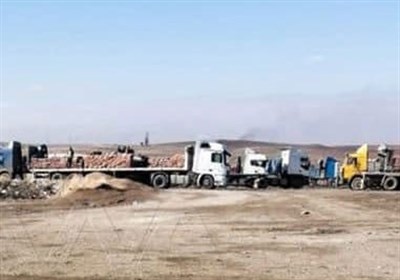 آمریکا 18 کامیون گندم سوریه را به سرقت برد