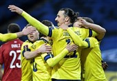 واکنش زلاتان پس از انجام اولین بازی‌اش در بازگشت به تیم ملی سوئد