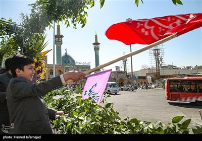 کاروان شادی بچه‌های مسجد منتظران ظهور در روز نیمه شعبان