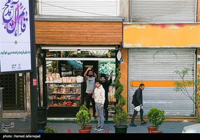 حضور مردم در مسیرکاروان شادی بچه‌های مسجد منتظران ظهور