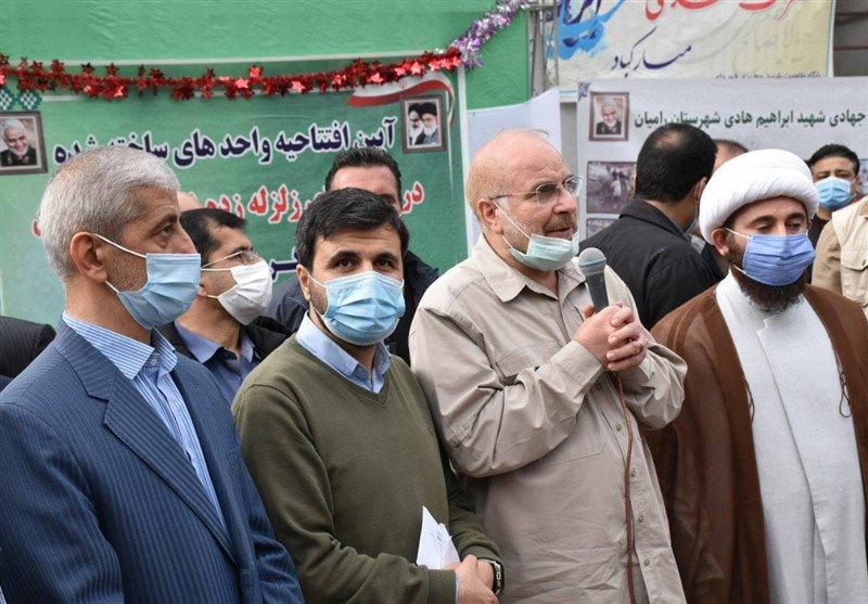 قالیباف در رامیان: تلاش گروه‌های جهادی در مناطق زلزله زده و سیل زده گلستان ستودنی است