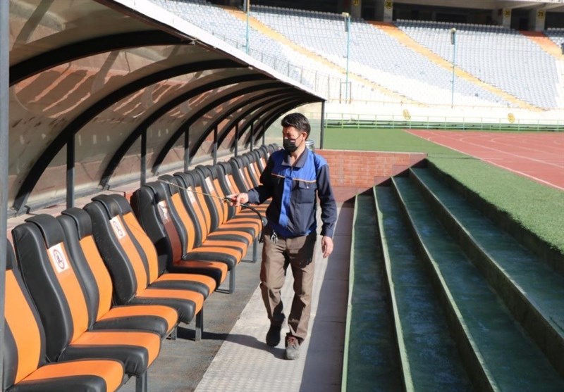 ورزشگاه آزادی برای چهلمین بار ضدعفونی شد