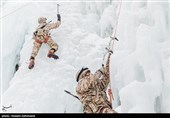 تمرین یخ نوردی یگان ویژه صابرین