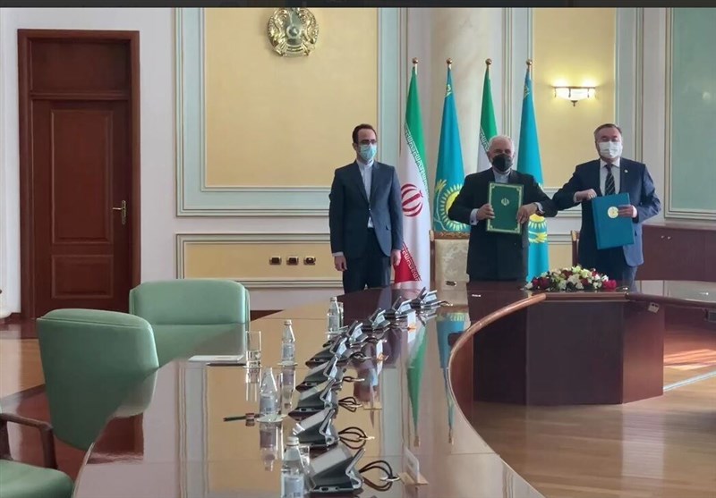 ایران وکازاخستان توقعان وثیقة للتعاون بین وزارتی الخارجیة