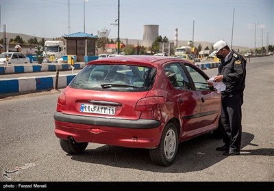 کنترل تردد پلاک غیربومی توسط پلیس راه کرمانشاه