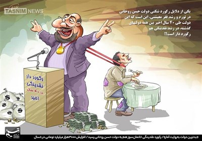 کاریکاتور/ بدترین دولت بهروایت آمار/ رکورددار نقدینگی در 40سال اخیر