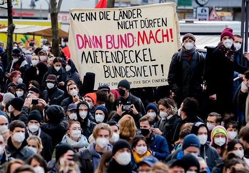 اعتراض هزاران نفر در برلین به لغو قانون سقف اجاره خانه
