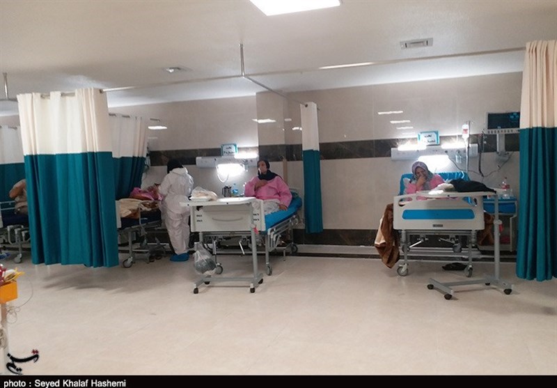 بخش کرونایی بیمارستان شهدای هسته‌ای بوشهر به روایت تصویر