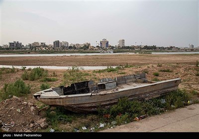 کاهش ورودی آب به رودخانه کارون و ساحل سازی اشتباه باعث شده تا جلوه زیبای کارون از بین برود