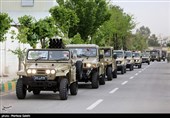 رژه خودرویی روز ارتش در گرگان برگزار شد