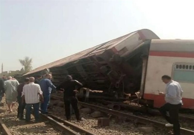 باز هم حادثه قطار در مصر/افزایش کشته‌ها به 16 نفر+فیلم