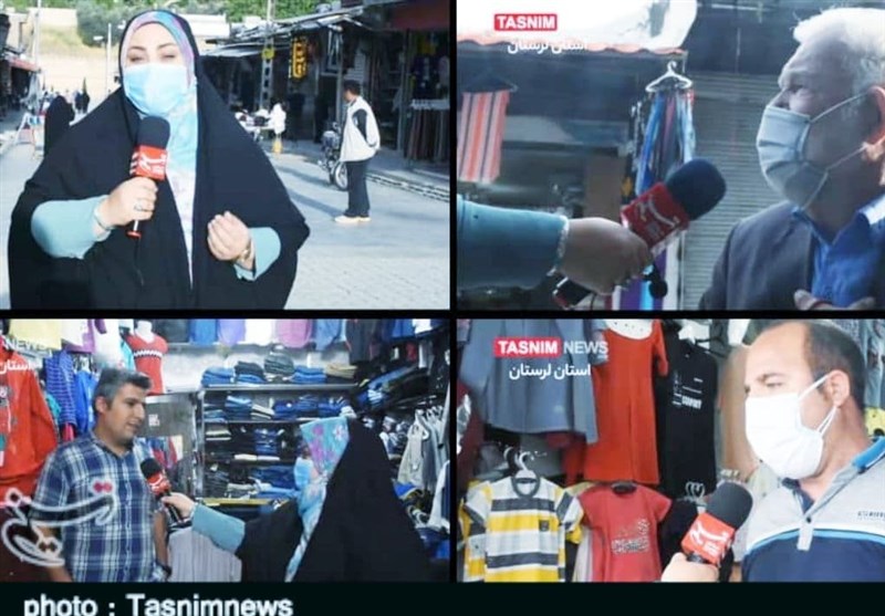 گزارش ویدیویی تسنیم از بازار خرم‌آباد در روزهای قرمز کرونایی؛ اینجا محدودیت‌ها اجرا نمی‌شود