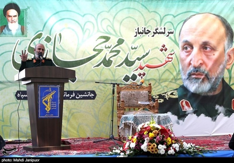 ‌مراسم بزرگداشت سردار شهید حجازی در گلستان شهدای اصفهان+تصاویر