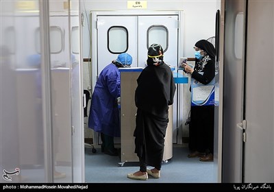 بیمارستان سیار کرونایی احسان در مرکز درمانی بوعلی تهران