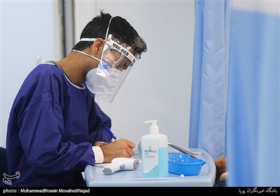 بیمارستان سیار کرونایی احسان در مرکز درمانی مسیح دانشوری تهران