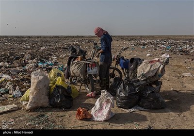 دپوی زباله درمجاورت تالاب شادگان