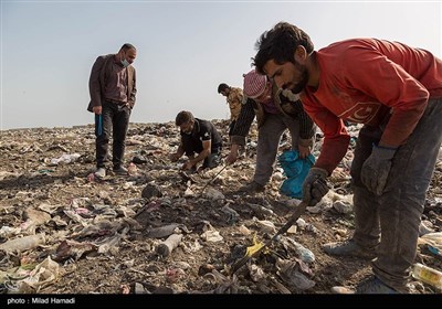 دپوی زباله درمجاورت تالاب شادگان