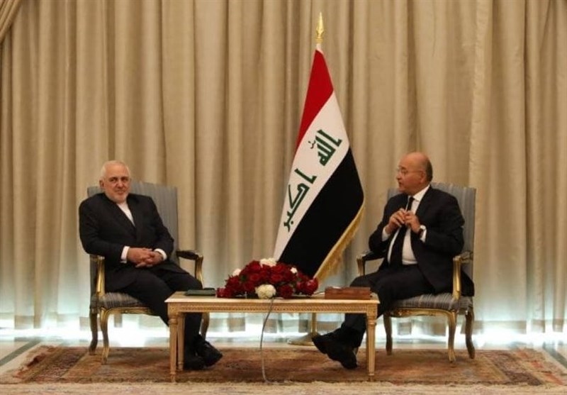 ظریف با رئیس‌جمهور عراق دیدار کرد