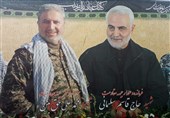 مراسم هفتمین روز شهادت "سردار فاتح نبل و الزهرا" در رشت برگزار شد