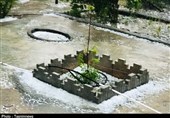 بارش باران و تگرگ بهاری در منطقه "کوهشاه احمدی" استان هرمزگان به روایت تصویر