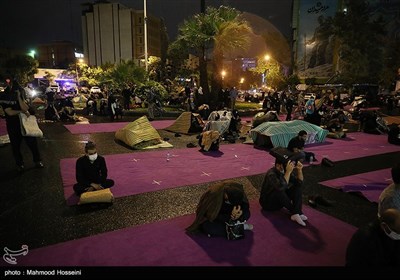 مراسم احیای شب نوزدهم در میدان فلسطین