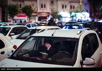 مراسم احیای شب نوزدهم در میدان فلسطین