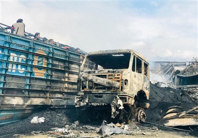  افغانستان| آتش‌سوزی کابل پس از ساعت‌ها و کشته شدن ۱۰ نفر خاموش شد 