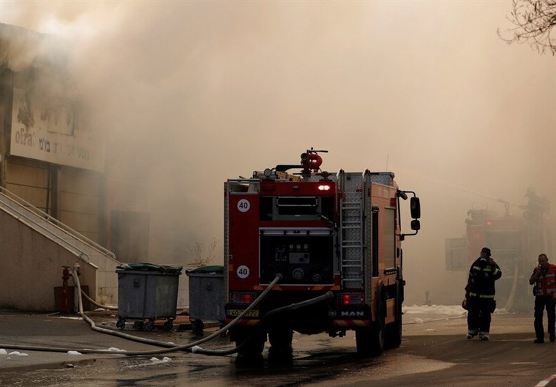 آتش سوزی مهیب در نزدیکی فرودگاه بن‌گوریون در تل‌آویو+فیلم