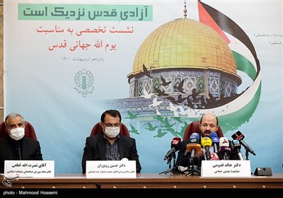 سخنرانی خالد قدومی نماینده جنبش حماس در نشست تخصصی به مناسبت روز جهانی قدس
