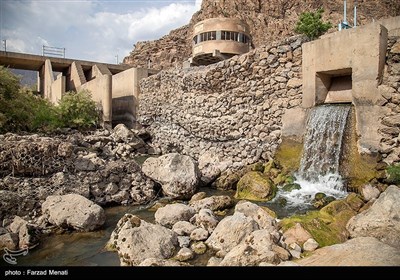 کاهش شدید ذخیره آب سد نازلیان - کرمانشاه