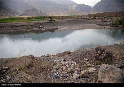 کاهش شدید ذخیره آب سد نازلیان - کرمانشاه