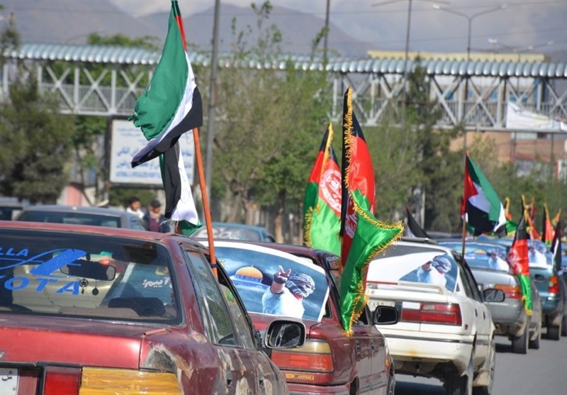 کاروان خودرویی گرامیداشت روز جهانی قدس در پایتخت افغانستان + عکس