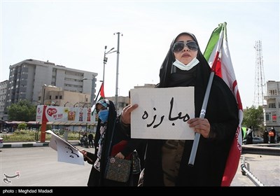 مراسم نمادین روز قدس در میدان انقلاب