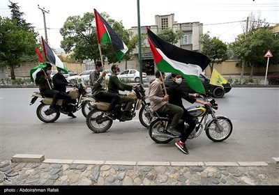 راهپیمایی خودرویی روز جهانی قدس -همدان