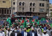 تظاهرات گسترده اردنی‌ها در همبستگی با ساکنان محله «شیخ جراح» در قدس اشغالی