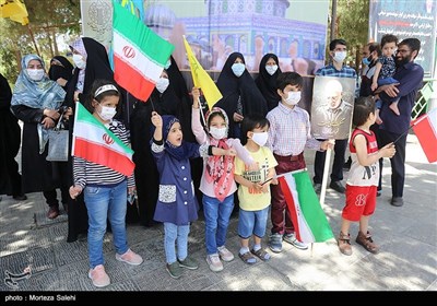 مراسم نمادین گرامیداشت روز قدس در اصفهان