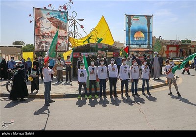 مراسم نمادین گرامیداشت روز قدس در اصفهان
