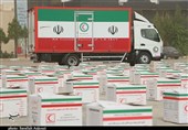 4000 بسته غذایی هلال احمر راهی مناطق سیل زده و محروم استان کرمان شد + تصاویر