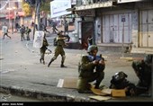 درگیری سربازان اسرائیلی با جوانان فلسطینی