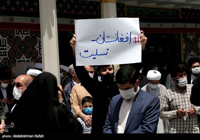 تجمع جوانان همدان در پی هتک حرمت به مسجدالاقصی و حمله تروریستی کابل