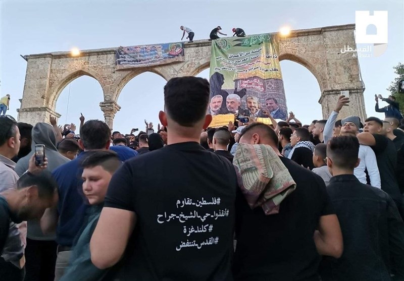 فراخوان حماس برای تجمع در مسجد الاقصی در روز سه شنبه برای مقابله با تظاهرات پرچم