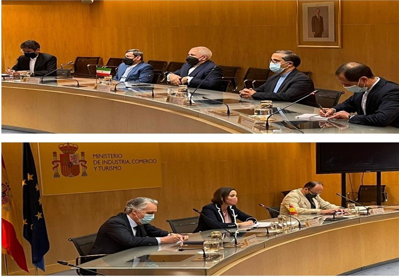 ظریف با وزیر صنعت، تجارت و گردشگری اسپانیا دیدار کرد