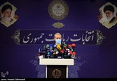 حضور علی لاریجانی در ستاد انتخابات کشور
