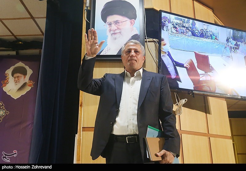 حضور محسن هاشمی در ستاد انتخابات کشور