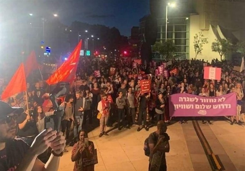 تظاهرات صهیونیست‌ها در تل‌آویو زیر سایه وحشت از ادامه جنگ
