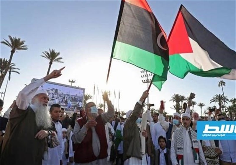سومین روز تظاهرات مردم لیبی در حمایت از فلسطین