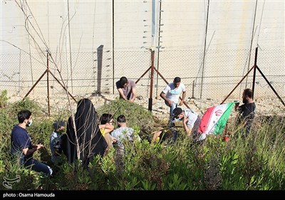 Lebanese Youths Hold Protest Rally near Israeli Border