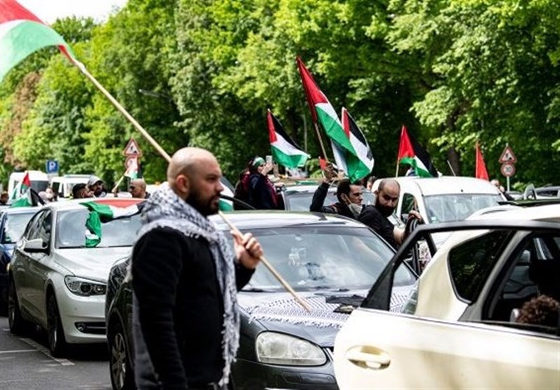 برگزاری اعتراضات خودرویی در همبستگی با فلسطینیان در برلین