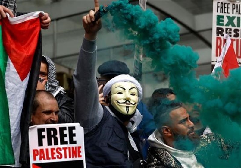 تظاهرات در شهرهای مختلف غربی در حمایت از فلسطین