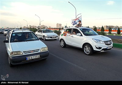 راهپیمایی خودرویی در حمایت از مردم مظلوم فلسطین